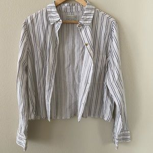 Striped button down
